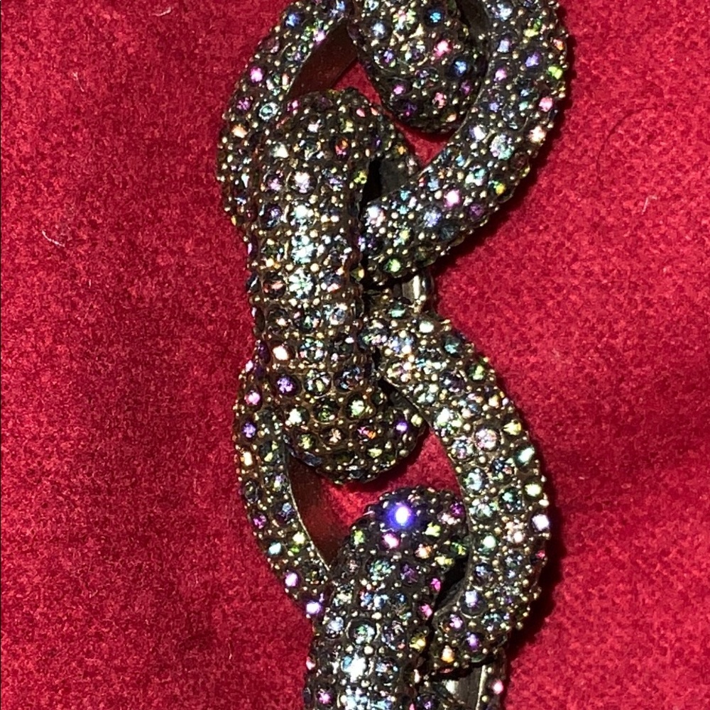 J Crew Multi-Color Pave Link Bracelet